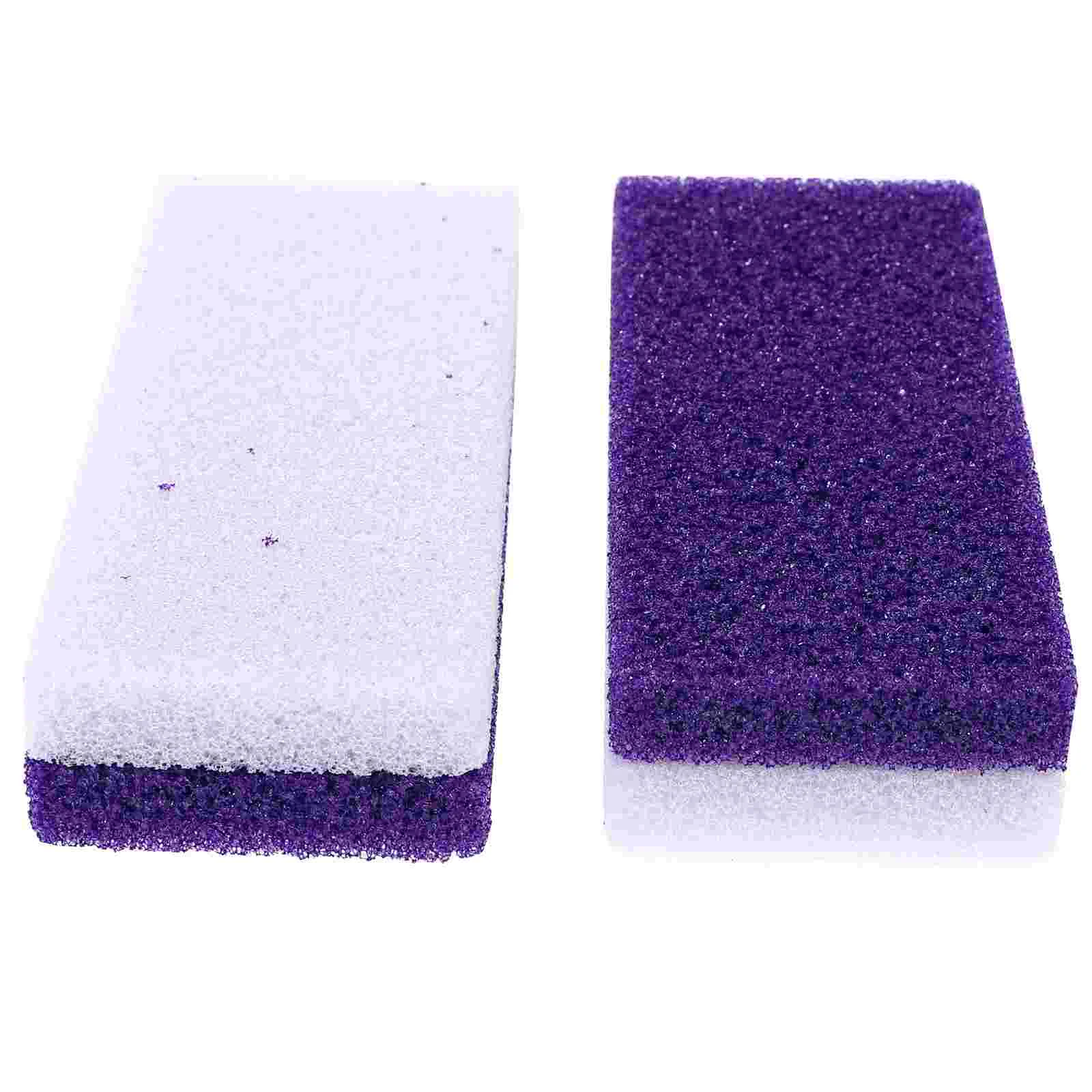 2 Pcs Callus Remove Stone Foot Pedicure Tool Pumice Scrubber Nail Gel