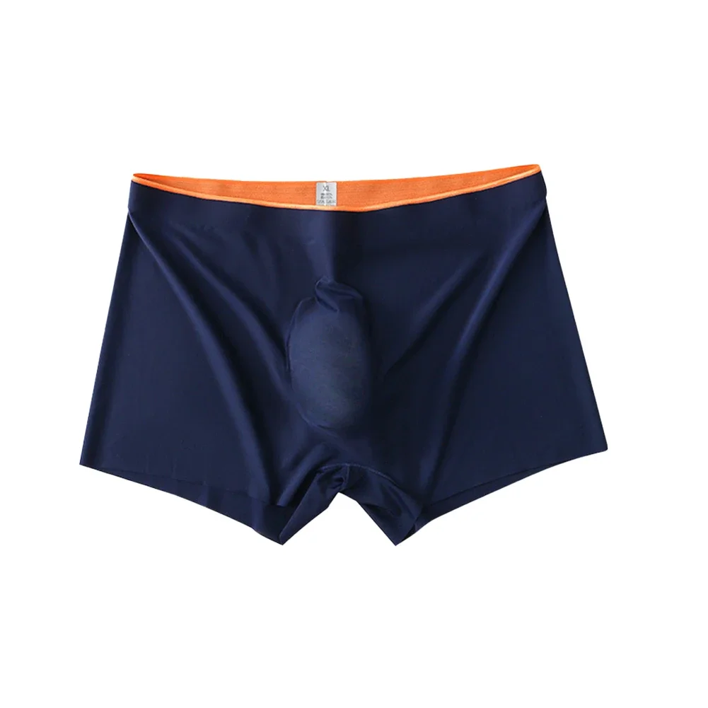 Sexy Sheer Men Ice Silk Sissy Underwear Stretch Underpants Breathable Ultrathin Boxer Comfortable Classic Erotic Hombre Briefs