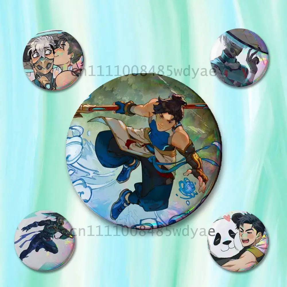 

O-OverwatchES Wuyang Mizuki Badges Button Round Creative Pin Brooch Badge Bag Decor Accessories Fans Collect Friends Gifts