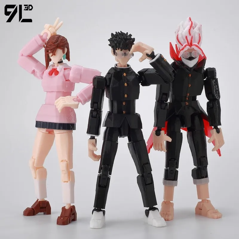 9L3D Dandadan Heróis AyaseMomo Dantalian LUCKY13 Titan13 Multi-articulado T13 Dummy13 Anime Figura de ação Brinquedos colecionáveis presentes