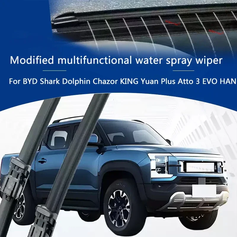 For BYD Shark Dolphin Chazor KING Yuan Plus Atto 3 EVO HAN Car Modify Windshield Water Spray Wiper Auto Wet Arm Wiper Accessory