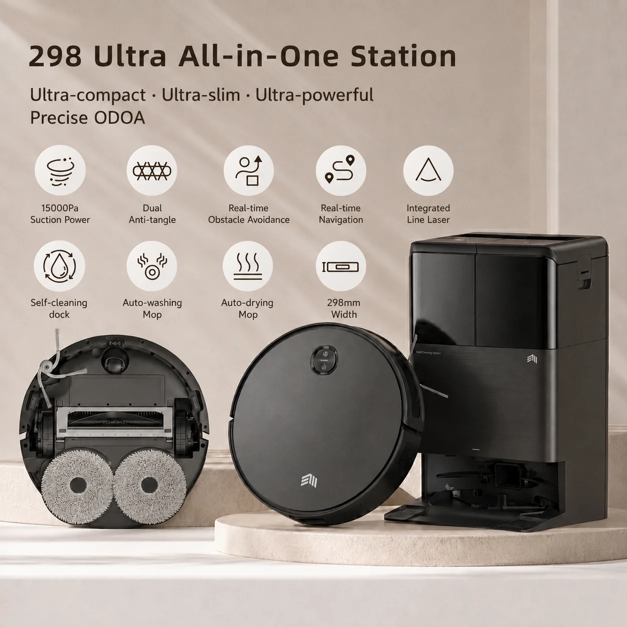 OEM ODM JDM Fully Customized High End Brand Origin Factory Private Brand Robot Vacuum Cleaner Supplier