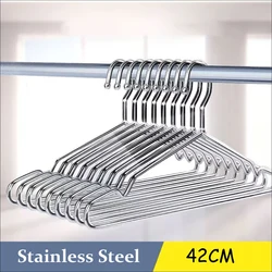 NEW 10/20pcs Stainless Steel Coat Hanger Clothes Organizer Closet Storage Drying Rack Wardrobe Save Space