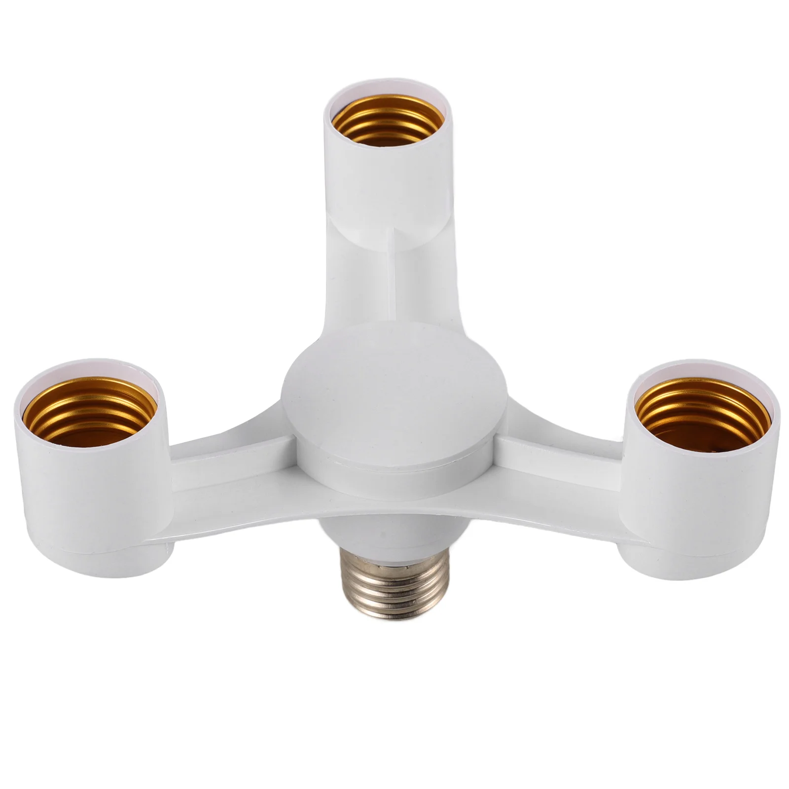 

Bulb Adapter Socket Splitter For Bulbs Lamp Light Converter Splitters White Pbt