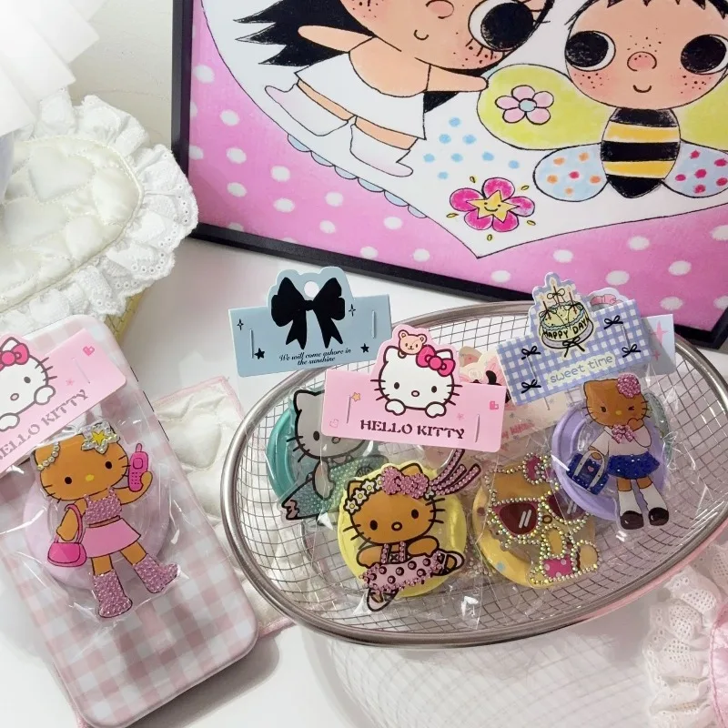 

new Sanrio Hello Kitty academic style Magnetic Stand Grip Tok Phone Rings Phone holder Supports All with Magnetic Phone Cases