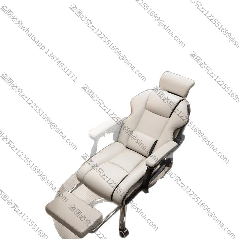 Suitable for High-end BossChair Household Sedentary Explosion-proof ComputerChair Study Office 3D Headrest Office SwivelChair