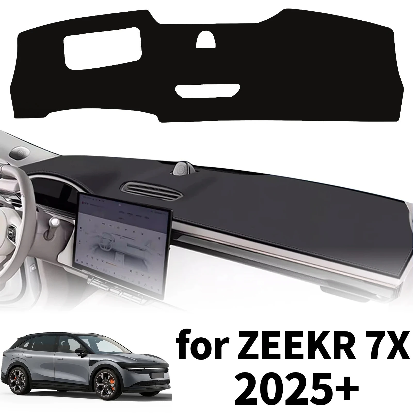 fit for ZEEKR 7X 2025 2026 2027 Car Dashmat Dashboard Cover Pad Protective Carpet Leather Accessories DashMat Sunshade