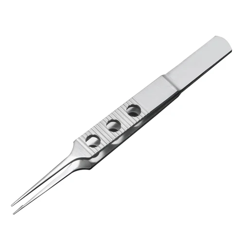 Pinzas de titanio de 11cm, micro tijera oftálmica, instrumentos microquirúrgicos de titanio, pinzas para párpados oftálmicos