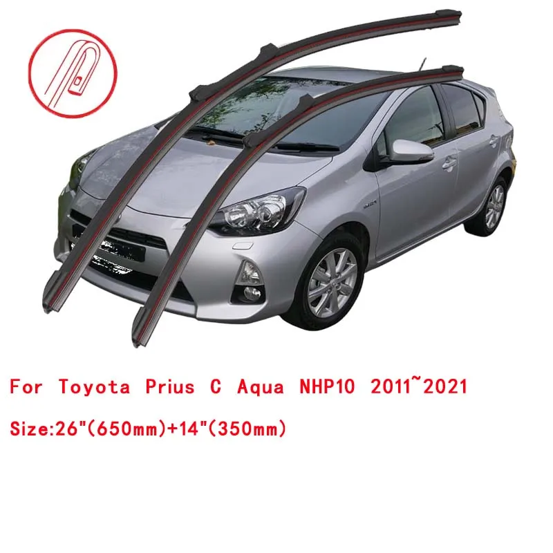 NHP10 アクア　prius c rebra フルブラ　usdm us For Toyota Prius C Aqua NHP10 2011~2021 Windscreen Windshield