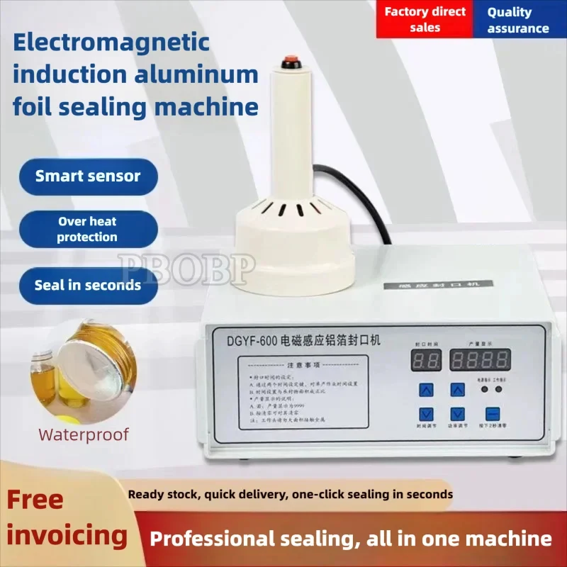 

PBOBP Микрокомпьютер Ручной электромагнитный индукционный аппарат для термосварки алюминиевой фольги Беспроводной индукционный упаковщик