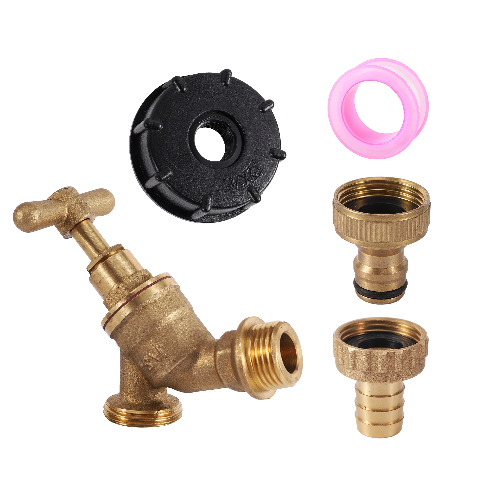 IBC Brass Faucet S60X6 IBC Tank Adapter G1/2