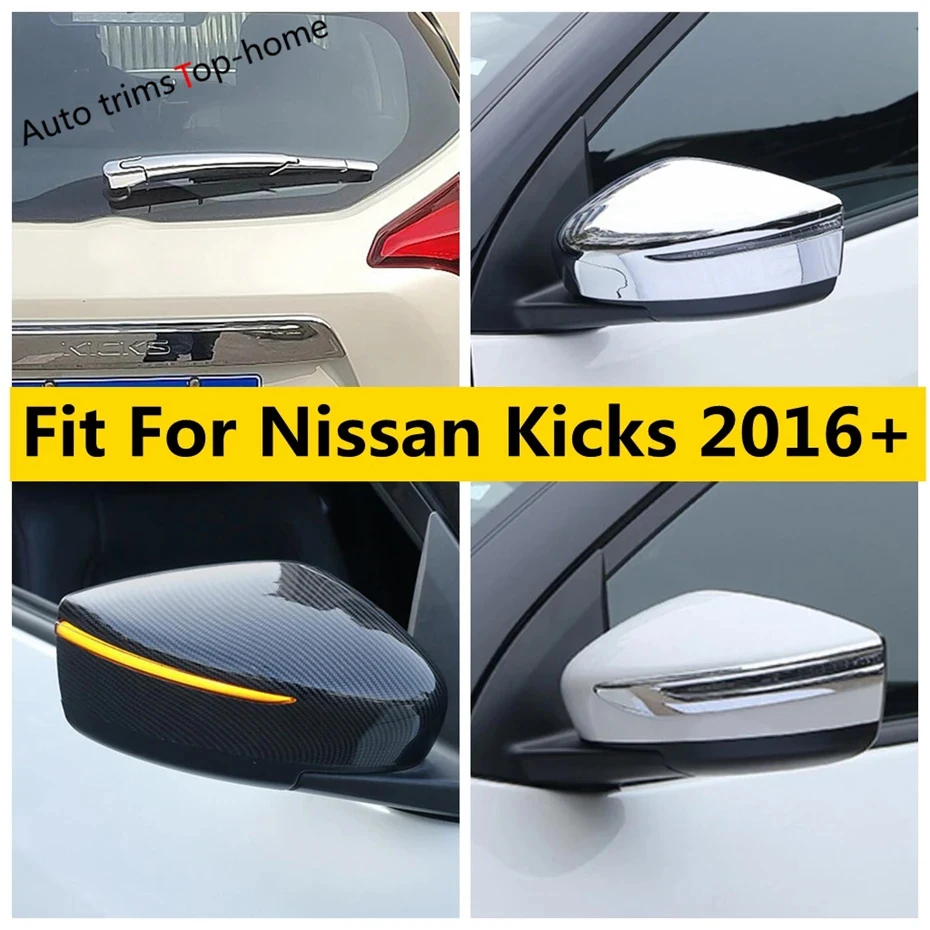 

Rearview Mirror Rubbing Protector / Windshield Window Windscreen Rain Wiper Cover Trim For Nissan Kicks 2016 - 2023 Accessories