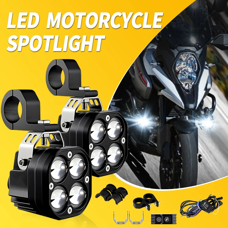 

1 комплект светодиодных фар для Suzuki V-Strom 1000/1000XT GTA/1000X GTA VStrom 1000, вспомогательный прожектор дальнего света, противотуманная фара