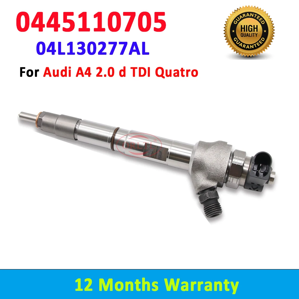 

ORLTL 0445110705 Diesel Injector Nozzle 0 445 110 705 04L130277AL Common Rail Injector 0445 110 705 For Audi A4 2.0 d TDI Quatro