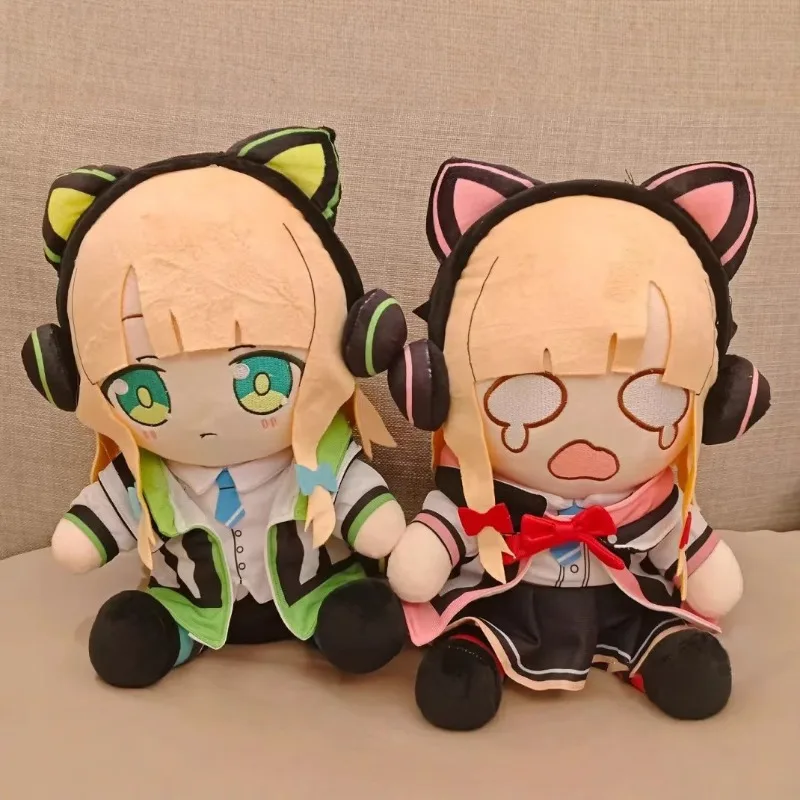 

Blue Files Fan Doll Two-dimensional Saiha Momoi Cotton Doll Cute Maid Saiha Green Plush Doll Birthday Gift