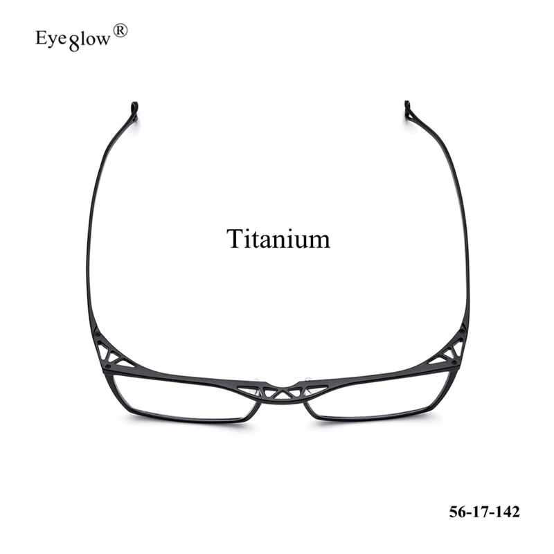 Japanese Pure Titanium Eyeglass Frame Luxury Designer Square Men's Glasses 2024 Trendy Blue Light Lenses Silver Business Eyewear