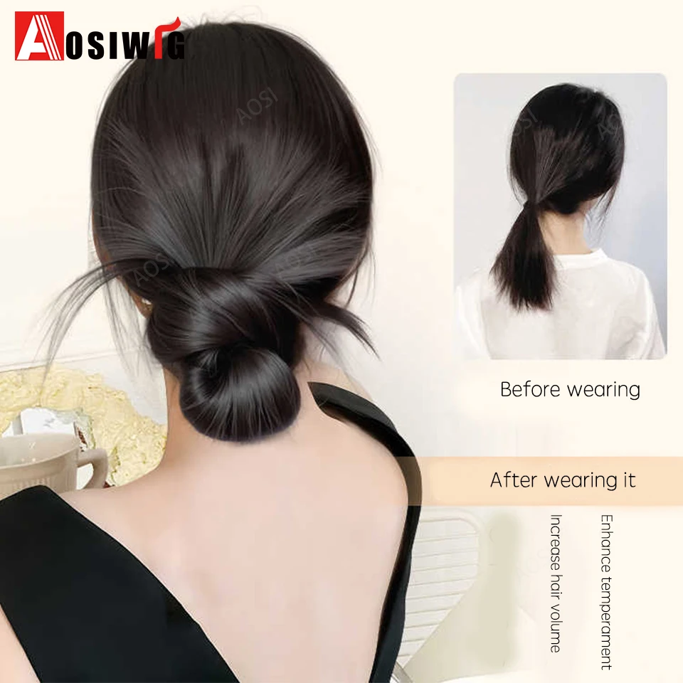 الاصطناعية المشبك نوع Bowknot كعكة الشعر مع مشبك منقار البط أنيقة وطبيعية الريشة رئيس ذيل حصان وصلات شعر للنساء