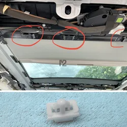 1pcs CLIP-TRIM MTG For Ix35 Tucson Ix Accent Elantra Sportage Cerato Forte Sunroof Ceiling White Clips Roof Panel Fixing Clip
