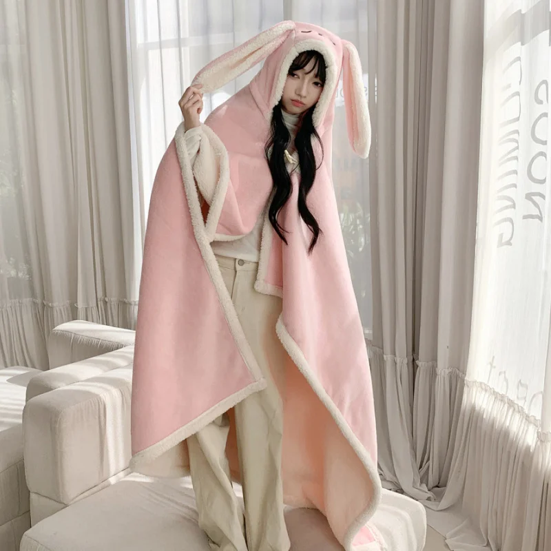 Wearable Poncho Blanket Thick Warm Office Nap Study Air Conditioner