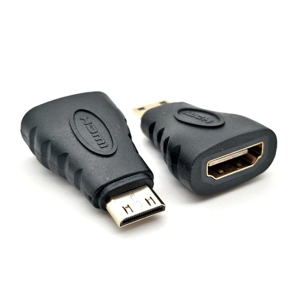 

Gilded 1080p Mini HDMI HD Compatible Standard HD HDMI TV Female Expansion Adapter Female to Male F-M HD Converter