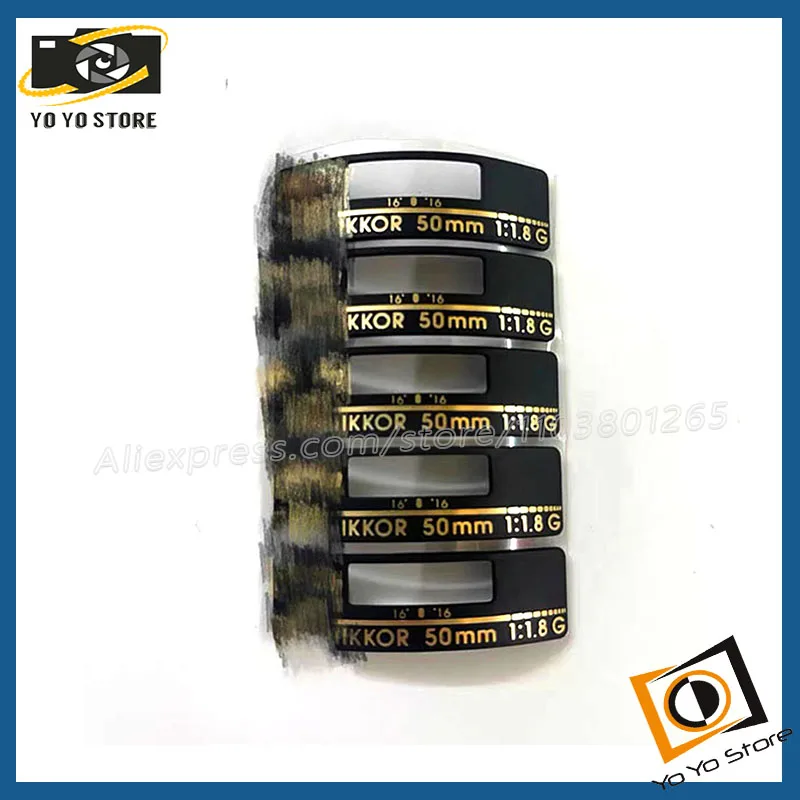 1pcs For Nikon 50-1.8G 50/1.8G Gold Lettered Labels Nameplates Logo Camera Parts