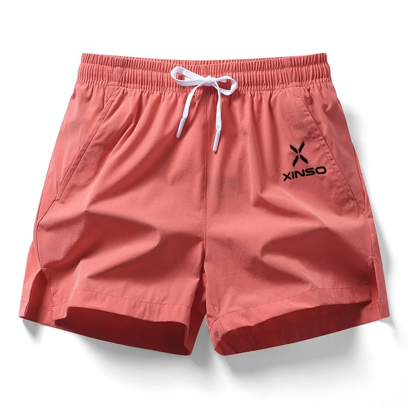 

Men's summer new Korean style trendy five-quarter pants loose sports elastic three-quarter pants ice silk quick-drying beach pan