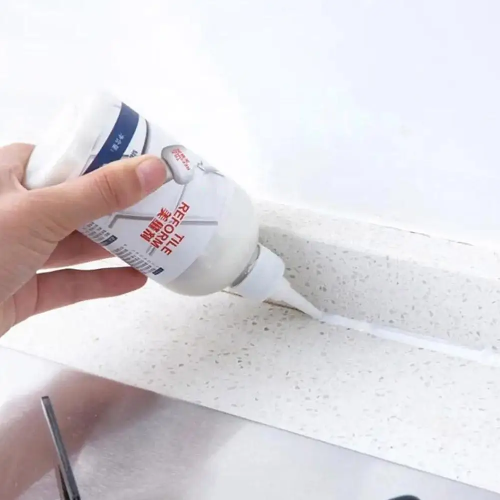 Tile Gap Repair Agent Strong Waterproof Ceramic Tile Grout Crack Filling Bathtub Fixing Mending Glue Home Bathroom Caulk