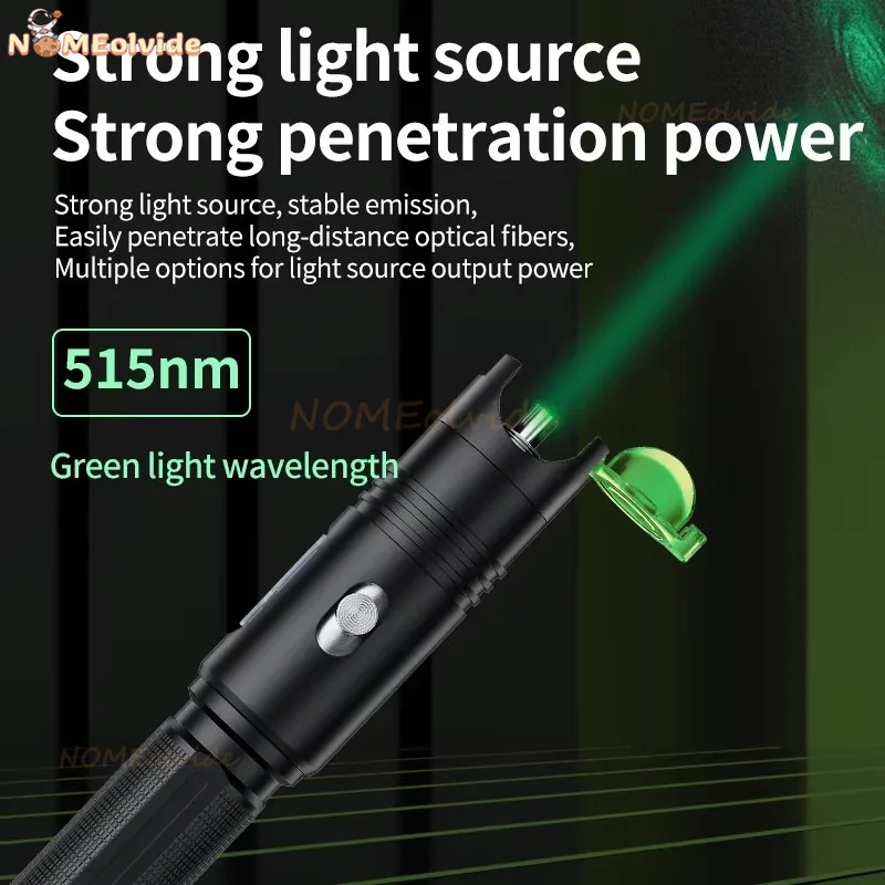 10-20MW Light VFL Visual Fault Locator,Recargable Green Laser Pen FTTH Fiber Optic Cable Test