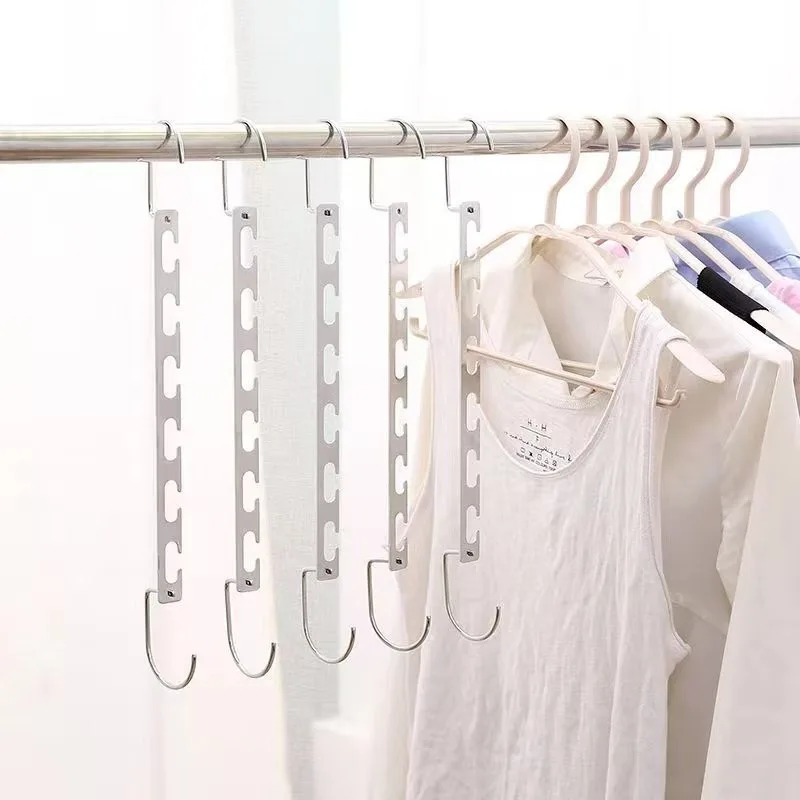 Space‑Saving Multi‑Layer Iron Clothes Hanger, Modern Minimalist Garment Holder, Household Closet Organizer For Clothing Storage