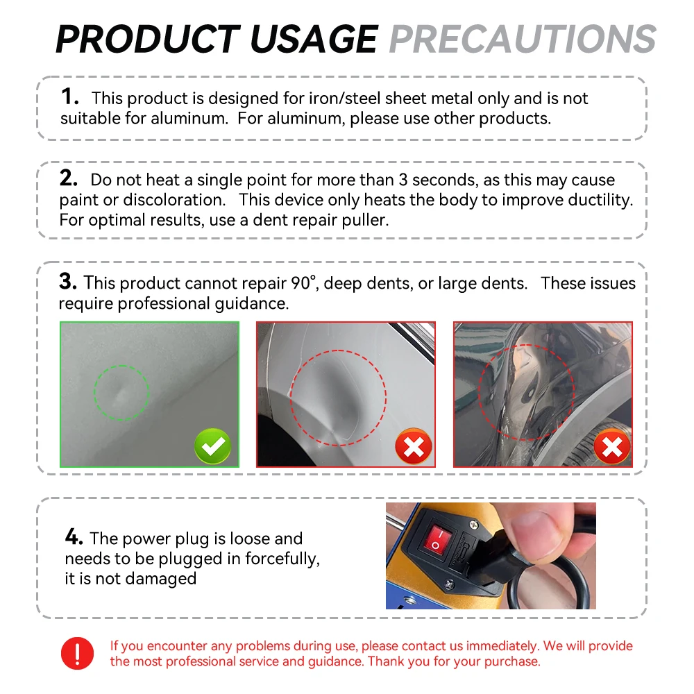 Podofo 1380W المغناطيسي التعريفي دنت آلة الكذب سيارة بدون خط دنت إصلاح استعادة أداة مجموعة سخان التعريفي الإلكترونية #3