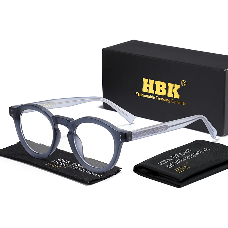

HBK мужские круглые очки в оправе, модные минималистичные оптические очки с защитой от синего света, женские вечерние очки для делового фестиваля