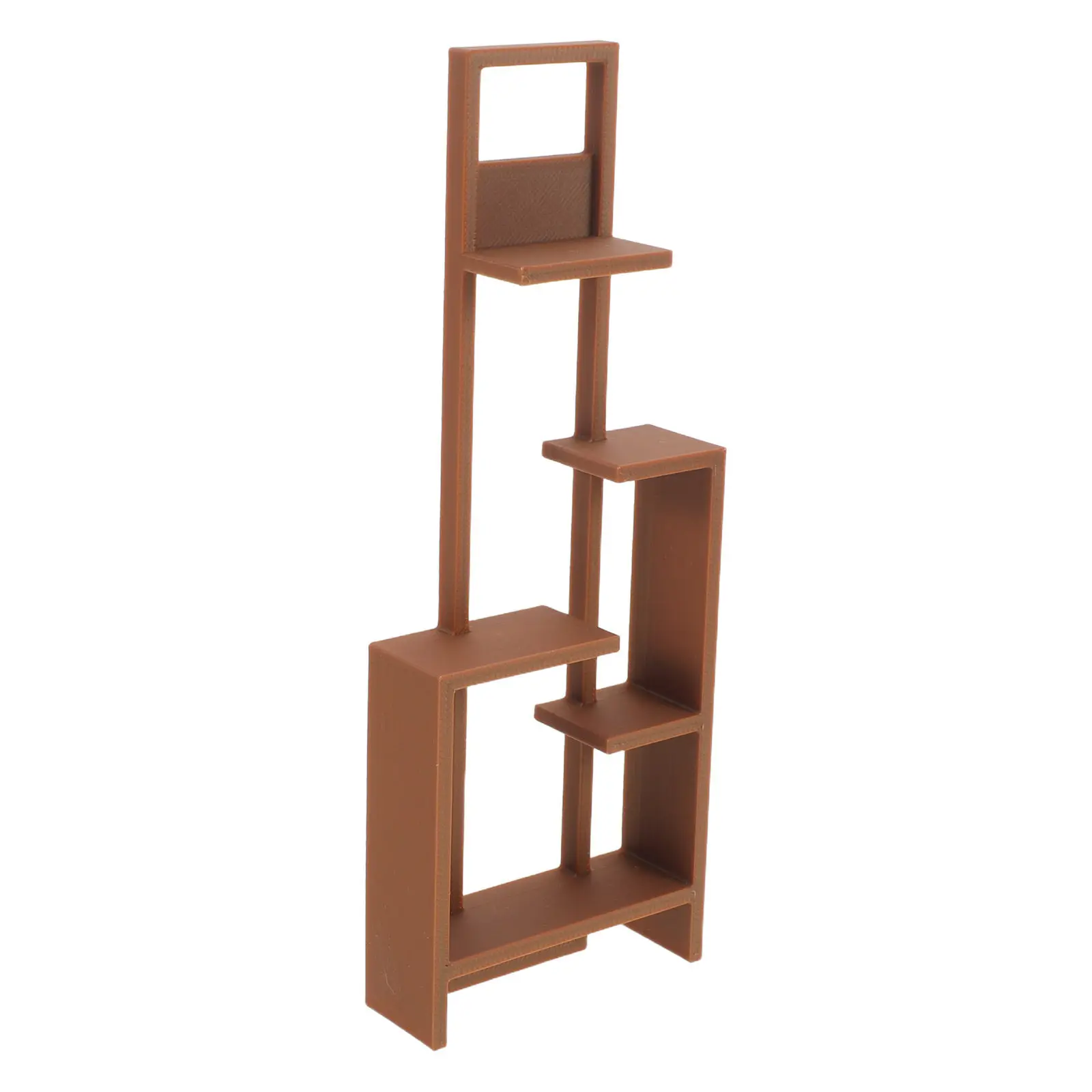 

Miniature Bookshelf Decor 1:12 Scale Detailed Texture Dollhouse Display Rack for Organizing Tiny Shelf Accessories Neatly