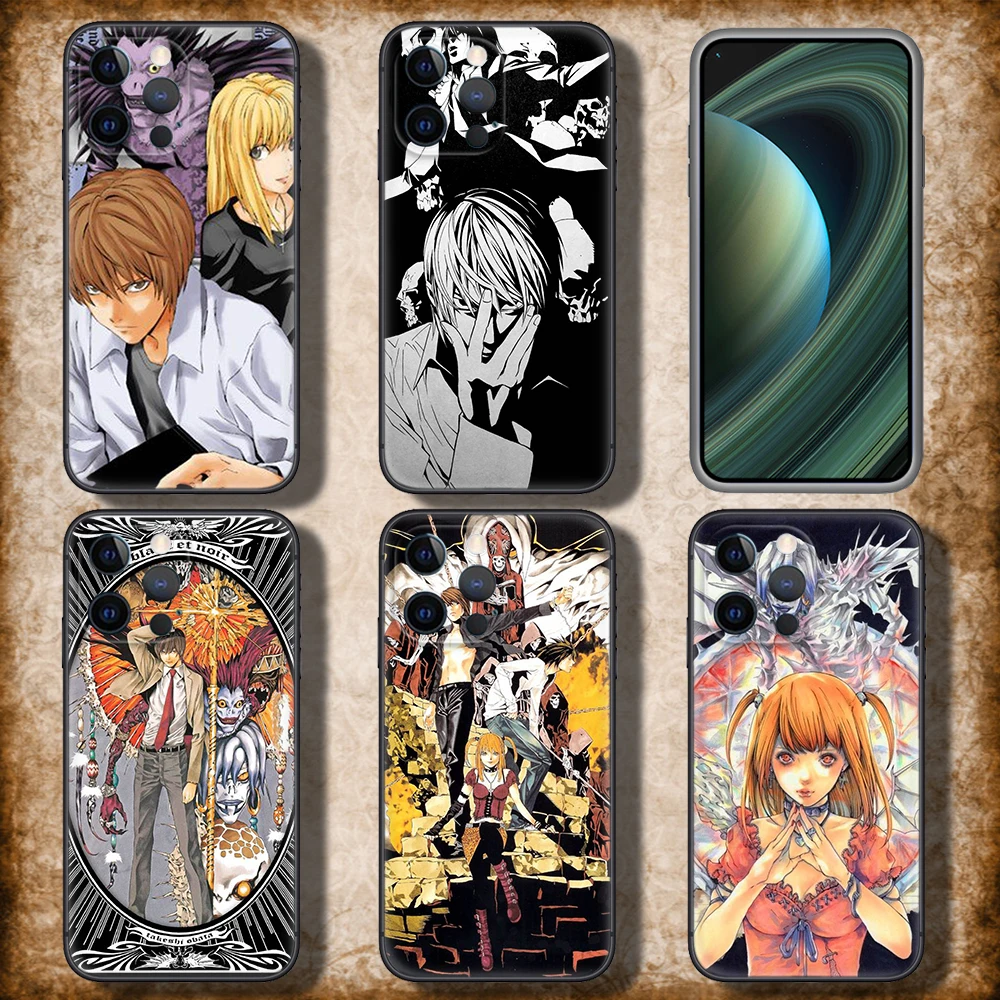 56TY Death Note Anime Soft Case for Redmi Note 11 11S 10 10T 10 Pro Max 10S 9T 9 9S 8 8T 7 Xiaomi Mi 11 11I 12 12X