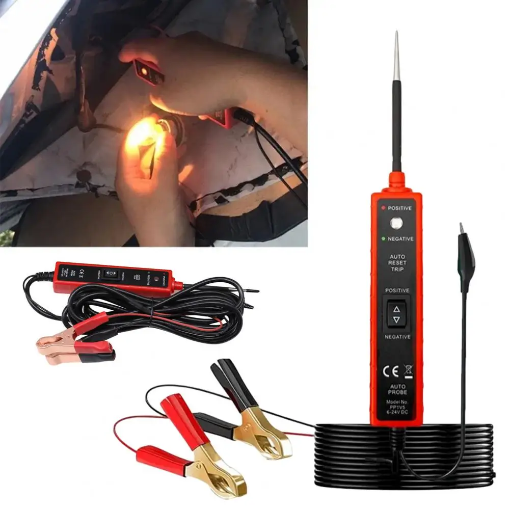 Circuit Tester with Led Indicator Car Electric Circuit Tester with Led Light 6-24v Automotive Power Probe Short Circuit for Cars