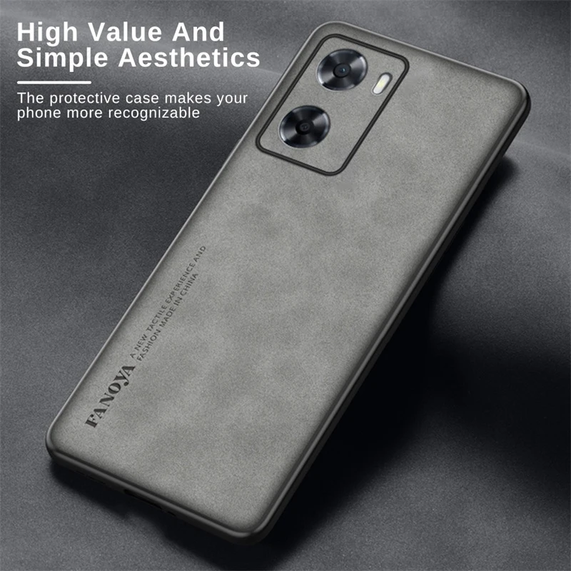 For Oppo A57s 4G Case Sheepskin Leather Soft Silicone Back Cover Orro Opo A57 A 57s 57 s 4G Shockproof Coque Oppoa57 Oppoa57s 4G