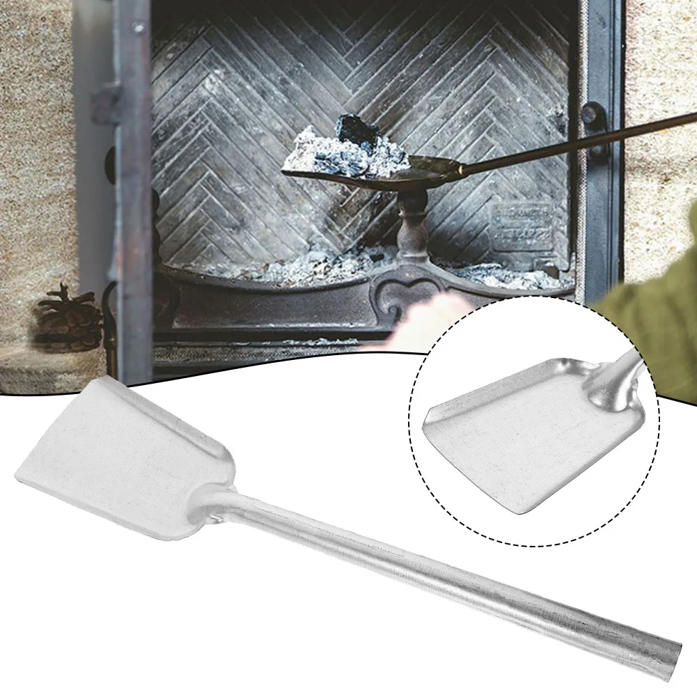 Multi Use Charcoal Shovel Cleaning Tool for Indoor Fireplaces and BBQ Sturdy Iron Construction with Convenient Handle