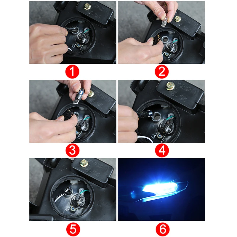 لهوندا سيفيك 8 2006 2007 2008 2009 2010 2011 موقف السيارة مصباح إيقاف السيارة فائقة السطوع LED إشارة القراءة المصباح الكهربي الملحقات #6