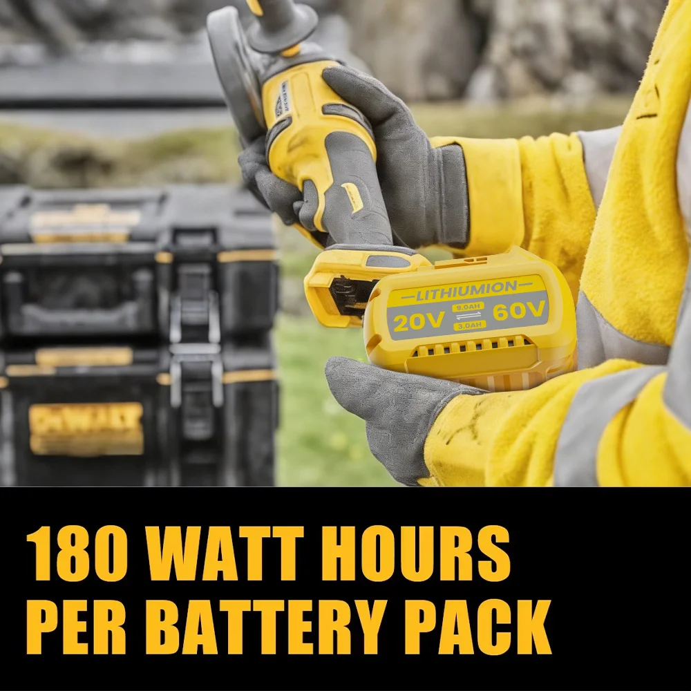 Akumulator litowo-jonowy 60V 9000mAh jako zamiennik do akumulatorów Dewalt DCB609, DCB200, DCB205, DCB606, DCB206, DCB209, DCB182 do elektronarzędzi. — zdjęcie produktu 6