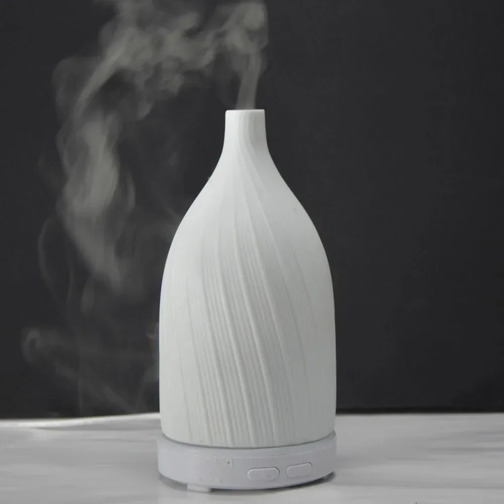 Essential Oil Fragrance Aromatherapy Diffuser Ceramic Fashionable Ultrasonic Air Humidifier 120ML for Home Bedroom Living Room