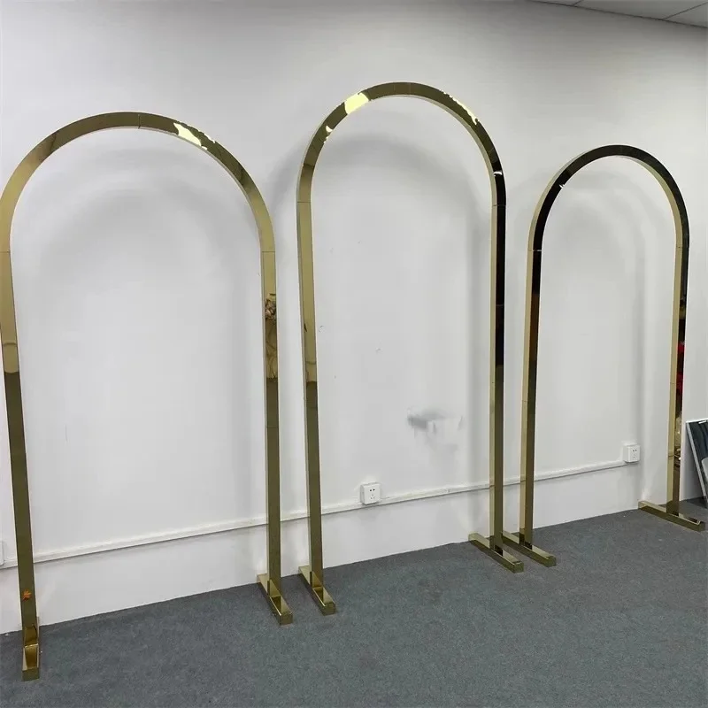 

2025 новейшая свадебная арка, фоновая рамка из нержавеющей стали, круглая арка, кронштейн для арки воздушного шара