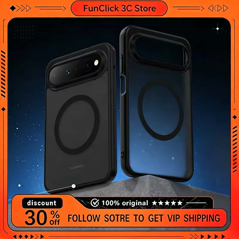 Blueo Phone Case For Huawei Pura X View Magnetic Back Cover Shockproof Matte Slim Premium Protective Full Protection Hard
