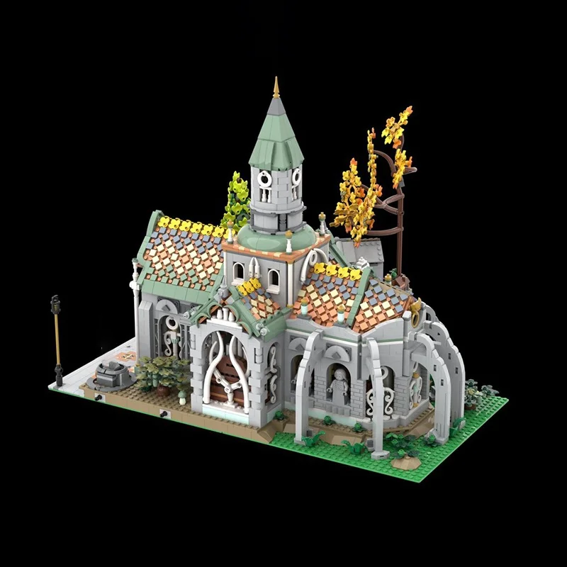 4468pcs MOC Elven Tempel De Laatste Alliantie Modulair Model Kerstcadeau Bouwstenen DIY Speelgoed Creatief Idee Baksteen Verjaardag