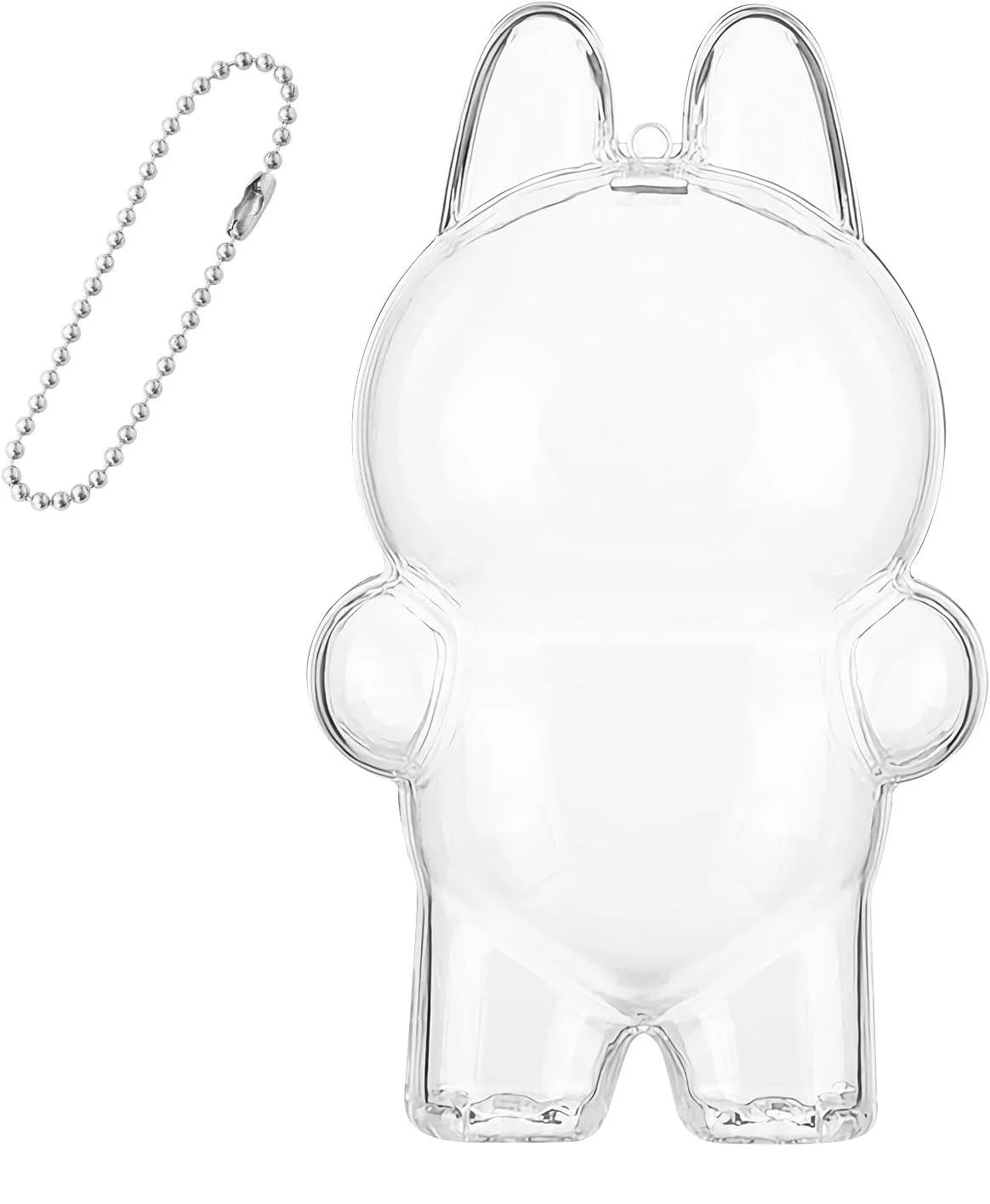 Protective Case for Labubu 3.0 Transparent Protective Cover Dustproof Cover Storage Box Backpack Hanging Decoration