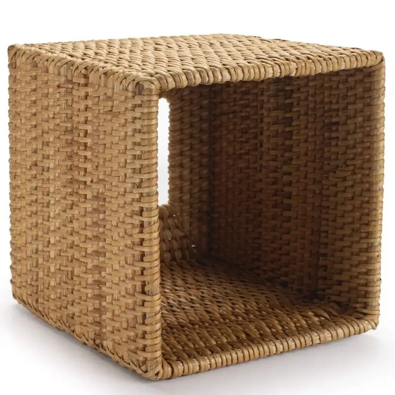 Handmade Rattan Weaving Tissue Case Napkin Holder For Living Room Table Tissue Boxes Container Home Car Papers Dispenser Holder