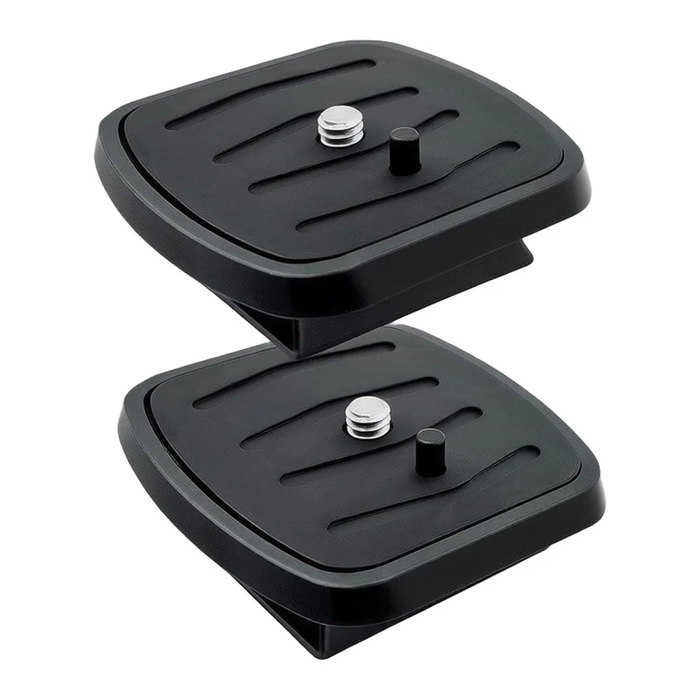 2 Pack Tripod For Quick Release Plate Adapter for MX1000 Quantaray Cameras with 35mm x 35mm Tapered Square Base