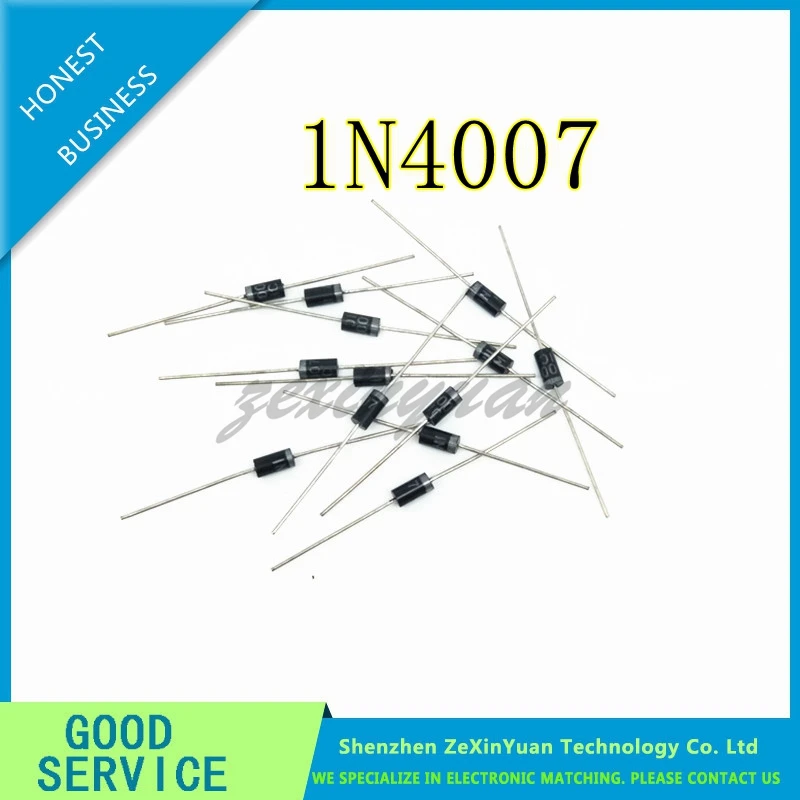 100PCS 1N4007 4007 1A 1000V DO-41 High quality Rectifier Diode IN4007 1n4007