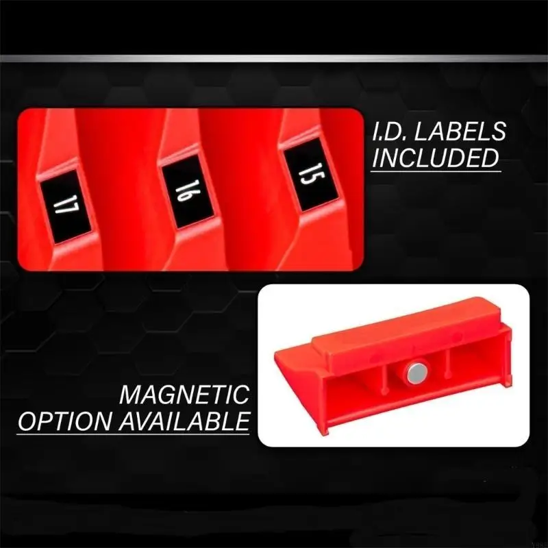 Wrench Organizers Rack Workshop Wrench Rack Garage Tool Organizers Simple Installation for Neat & Tidy Toolbox Storage