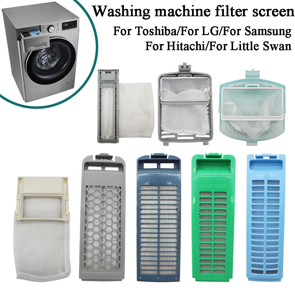 Washing Machine Filter Screen Filter Bag Box For LG For Samsung For Toshiba For Hitachi For Little Swan Washing Machine Parts