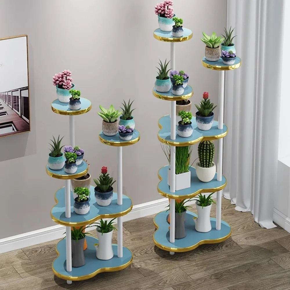 

Wooden Plant Shelf Stand for Multiple Plants, Tall Tiered Flower Pot Holder for Patio, Balcony, Garden, and Living Room (83CM)(1
