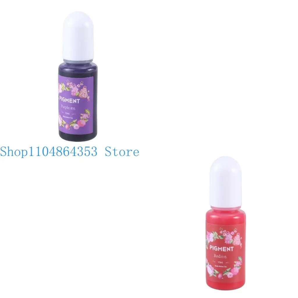 

652F Epoxy Resin Pigment 13 Colors Translucent Non-Toxic UV Epoxy Resin Dye Liquid for UV Resin Coloring Resin Jewelry Making